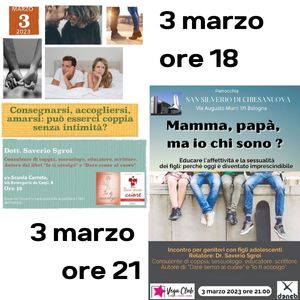 Per i genitori: due incontri di formazione il 3 marzo 2023